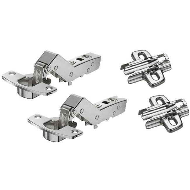 Hettich Sensys W30 8639i Corner Cabinet Hinges 95 Degree & Mounts (2 Pack)