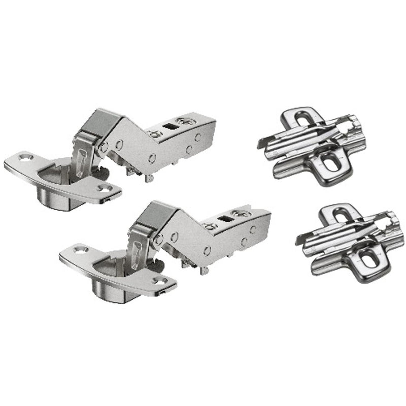 Hettich Sensys W30 8639i Corner Cabinet Hinges 95 Degree & Mounts (2 Pack)