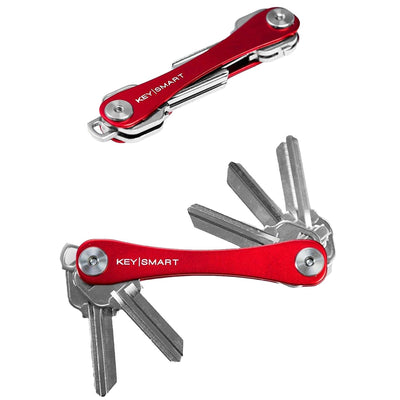 KeySmart Original Compact Keyring Key Holder Red