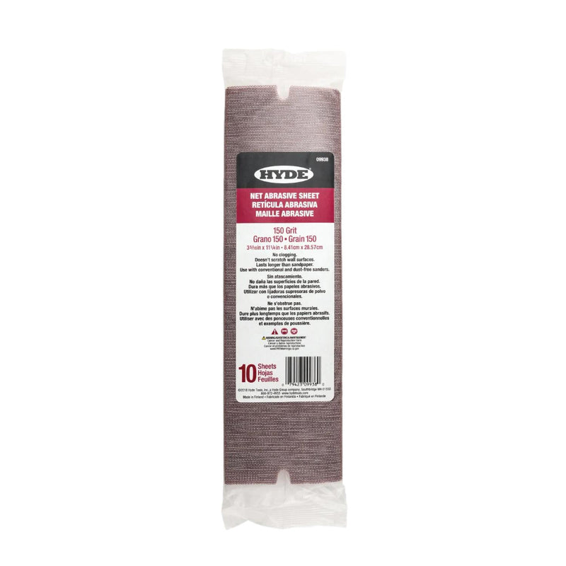 Hyde 09938 Net Abrasive Sanding Sheets 150 Grit (10 pack)