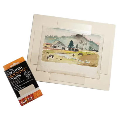 Lineco Artwork Archival Mounting Strips Clear 30.5 cm (60 Pack)