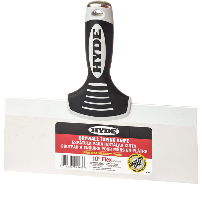 Hyde Pro Stainless Steel Taping Knife 254mm 10" For Plastering/Drywall 09363