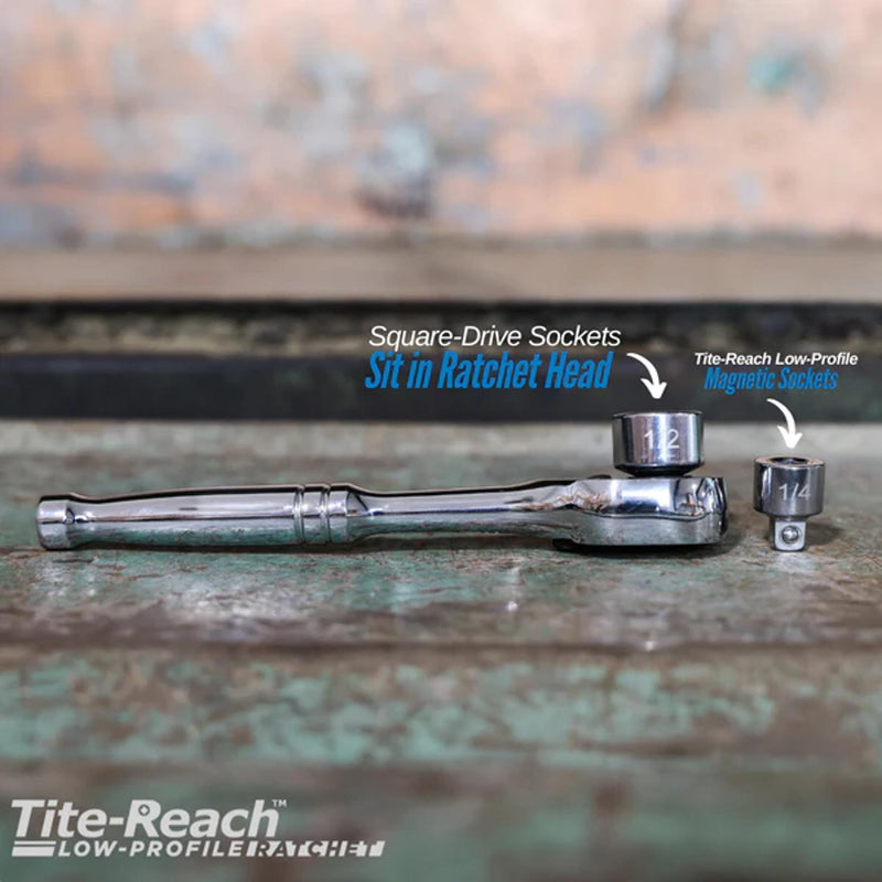 Tite Reach Low Profile 1/4" Ratchet Comfort Grip