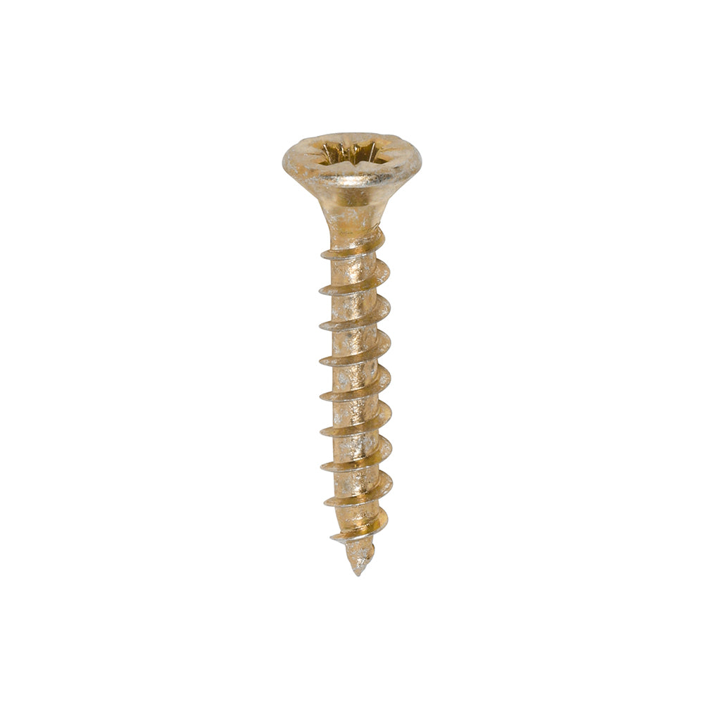 TimCo 4.0 x 25mm Yellow Wood Screw Pozi CS (200 Pack)