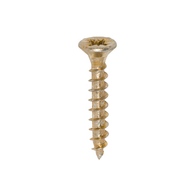 TimCo 4.0 x 25mm Yellow Wood Screw Pozi CS (200 Pack)