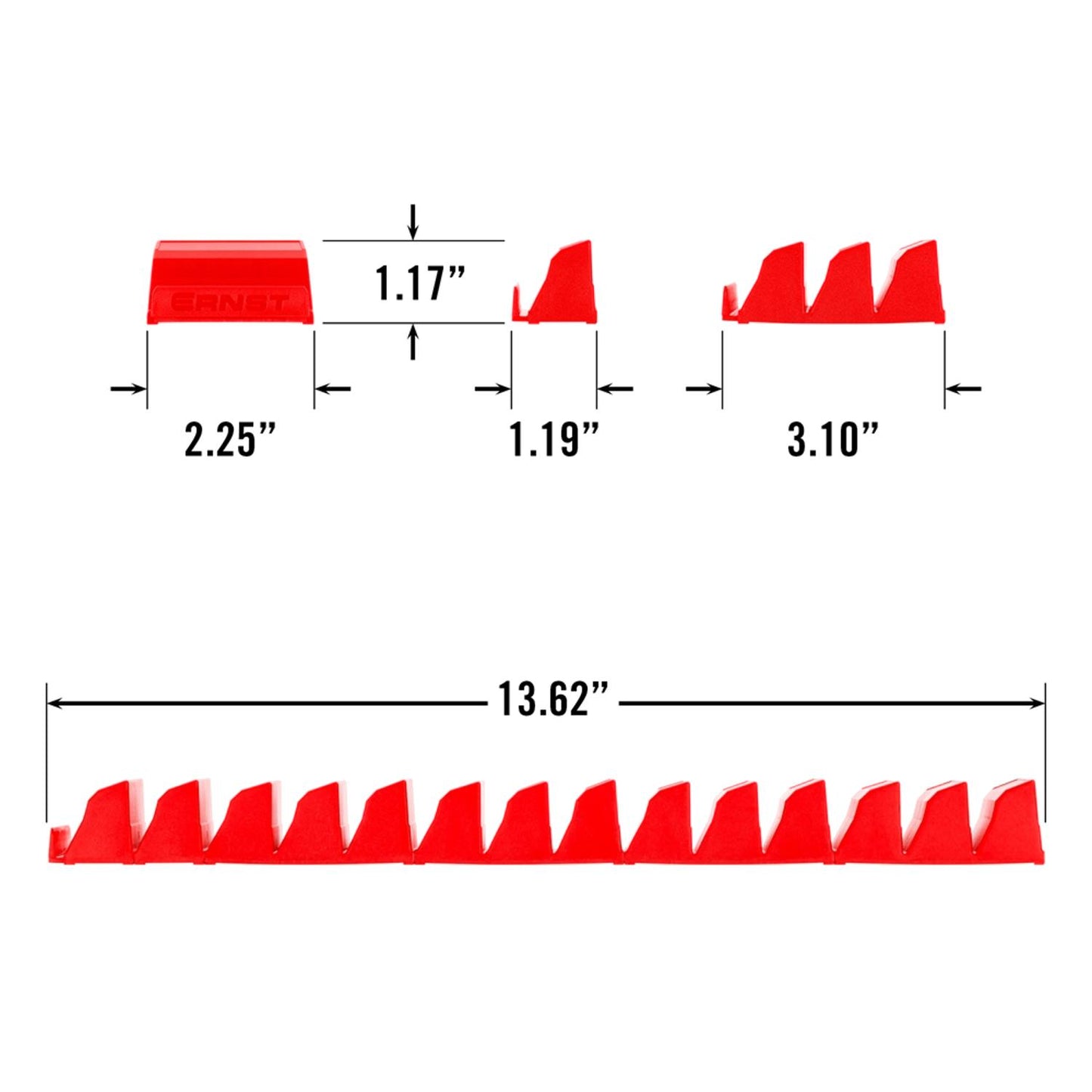 Ernst 5600 Screwdriver Pro 13 Tool Storage Organiser Red