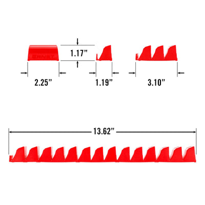 Ernst 5600 Screwdriver Pro 13 Tool Storage Organiser Red