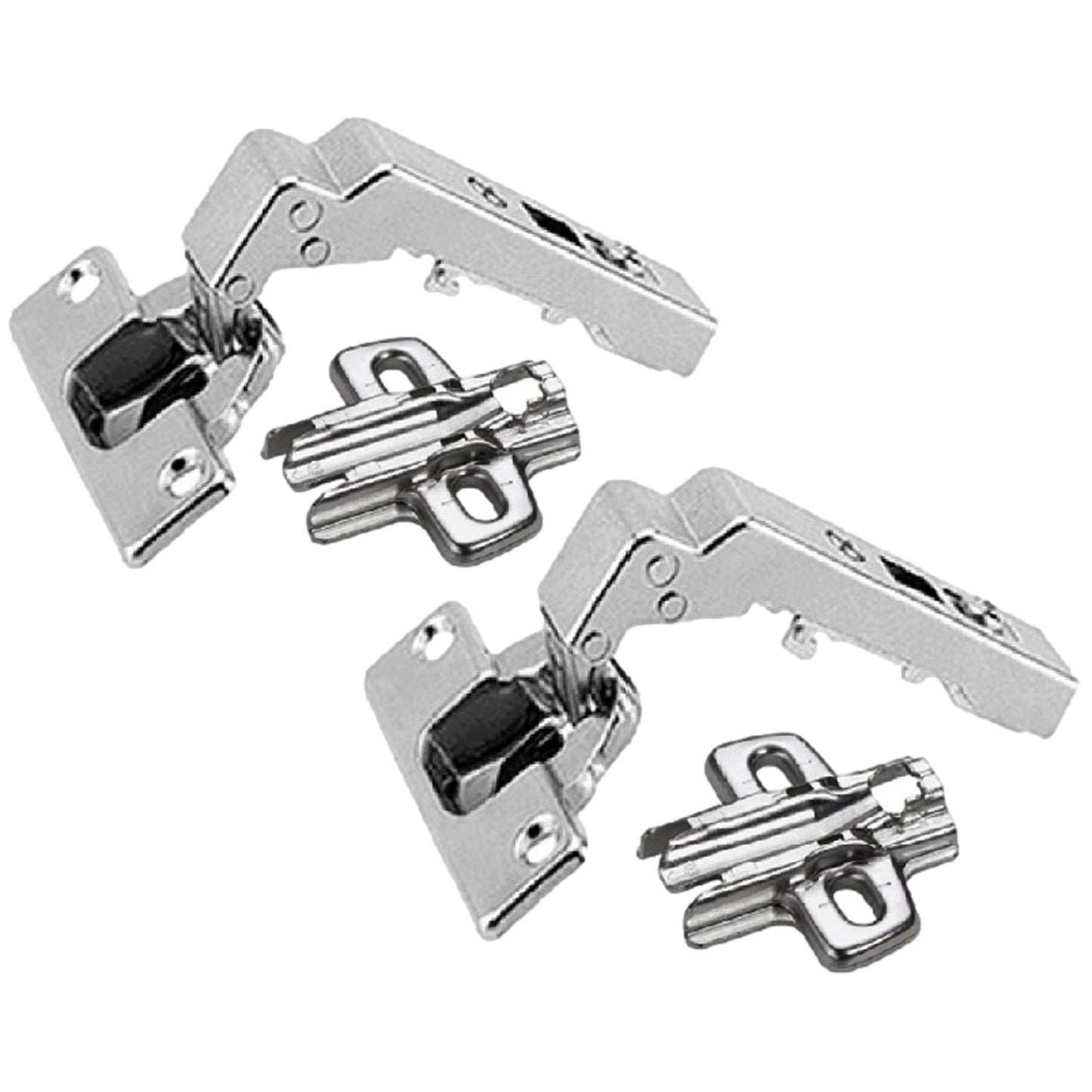 Hettich Intermat 9936 W90 95˚ Angle Inset Hinge 77708 & Mount 9075005 (2 Pack)