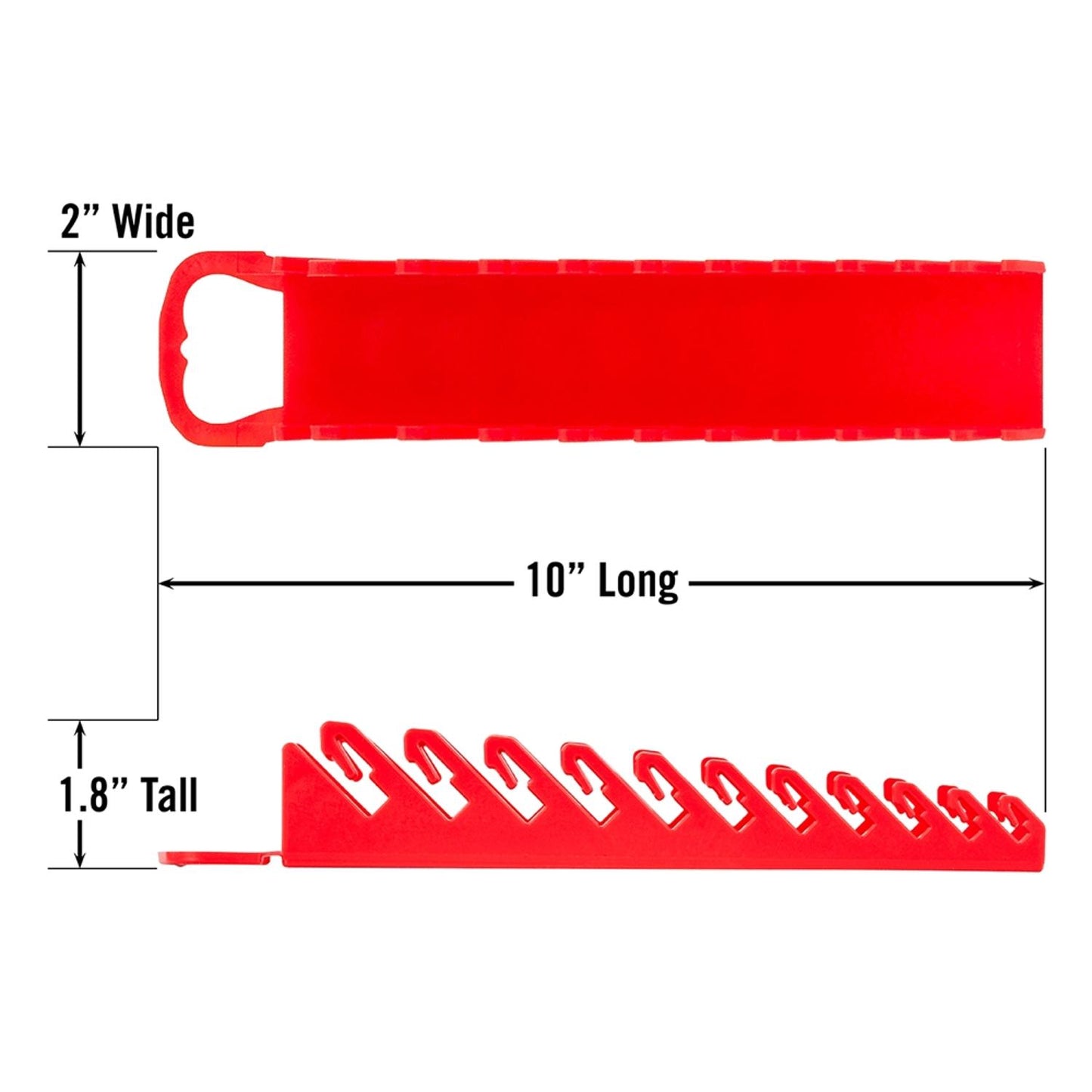 Ernst Spanner/Wrench Organiser 11 Stubby Tool Gripper Red 5076