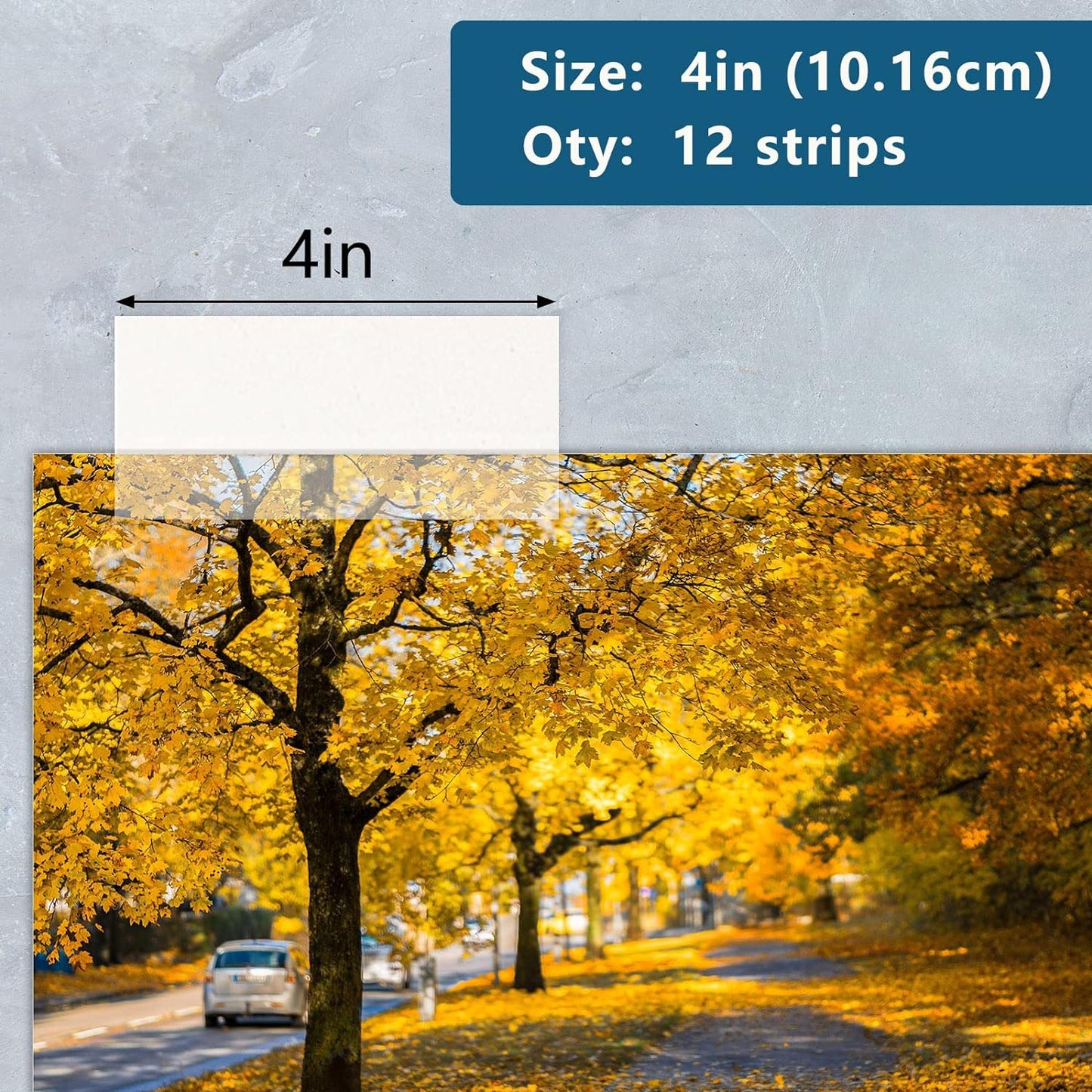 Lineco Artwork Archival Mounting Strips Clear 3.17cm x 10.16cm (12 Pack)