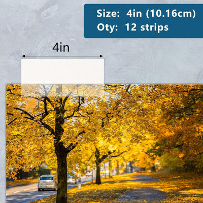 Lineco Artwork Archival Mounting Strips Clear 3.17cm x 10.16cm (12 Pack)