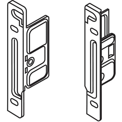 Blum ZSF.1700 Metabox Drawer Front Fixing Brackets (Pair)