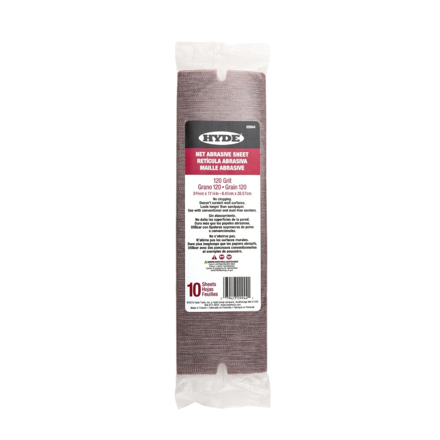 Hyde 09944 Net Abrasive Sanding Sheets 120 Grit (10 pack)