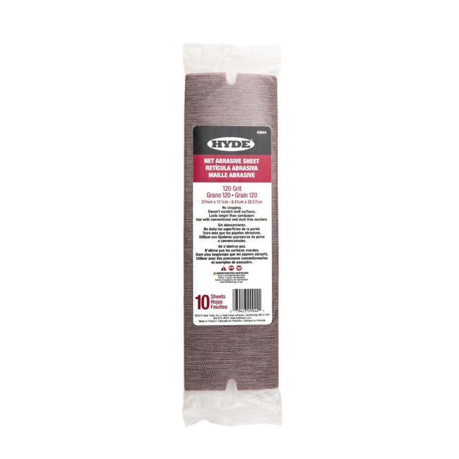 Hyde 09944 Net Abrasive Sanding Sheets 120 Grit (10 pack)