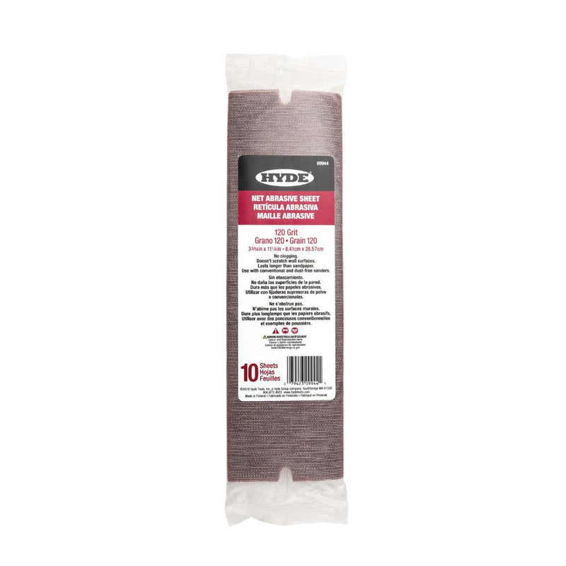 Hyde 09944 Net Abrasive Sanding Sheets 120 Grit (10 pack)