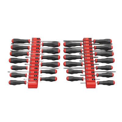 Ernst 5613M Screwdriver Pro 26 Tool Magnetic Storage Organiser Red