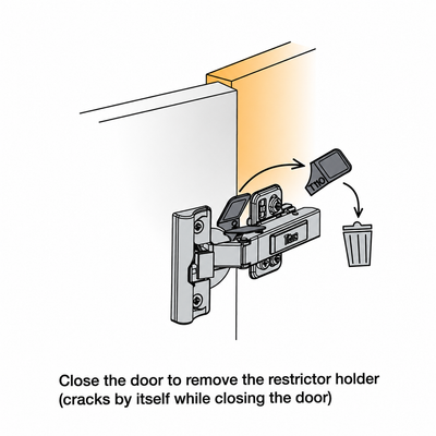 Titus Hinge Opening Angle Restrictor 80° T-Type Hinges