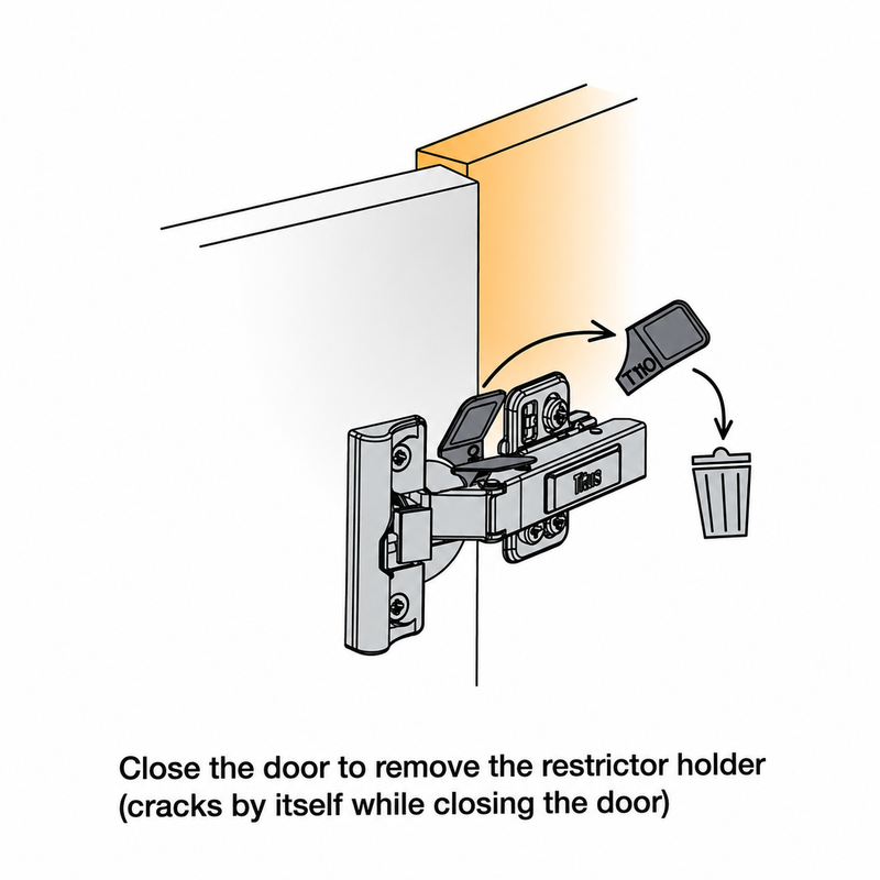 Titus Hinge Opening Angle Restrictor 80° T-Type Hinges