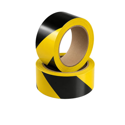 Self Adhesive Hazard Warning Floor Marking Tape Black & Yellow 50mm x 33m