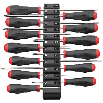 Ernst 5603M Screwdriver Pro 13 Tool Magnetic Storage Organiser Black