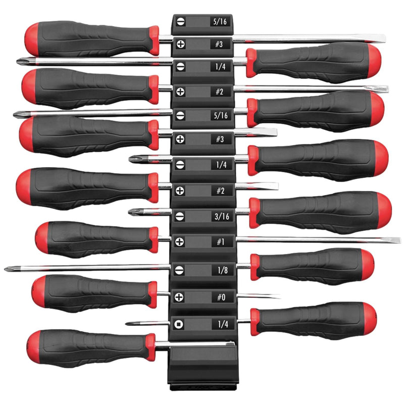 Ernst 5603M Screwdriver Pro 13 Tool Magnetic Storage Organiser Black