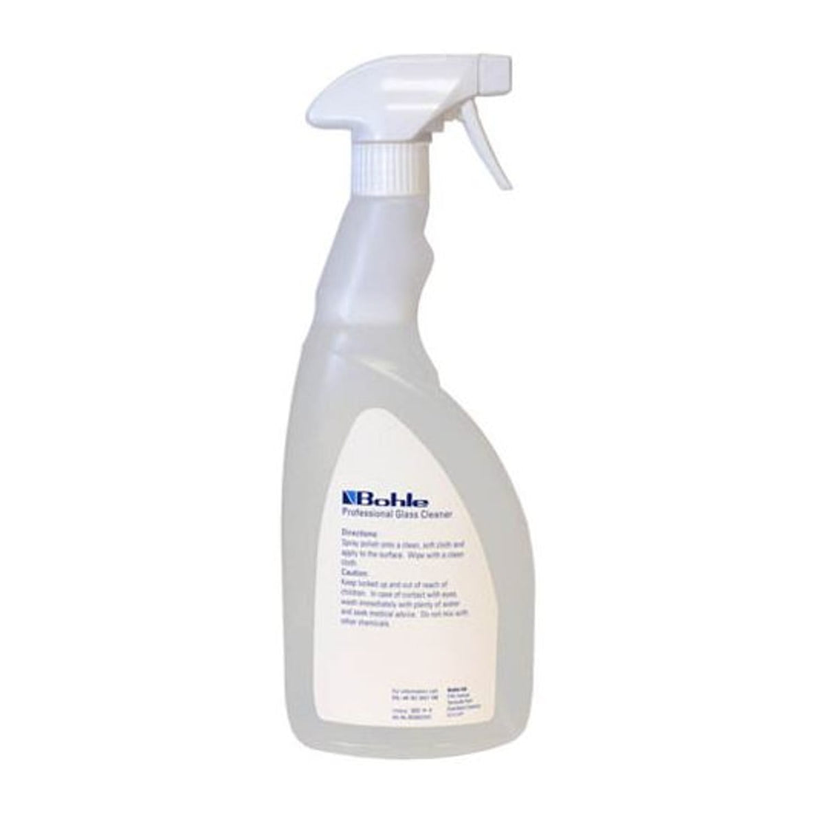Bohle Professional Glass Cleaner Spray Non-Aerosol 750ml Bottle
