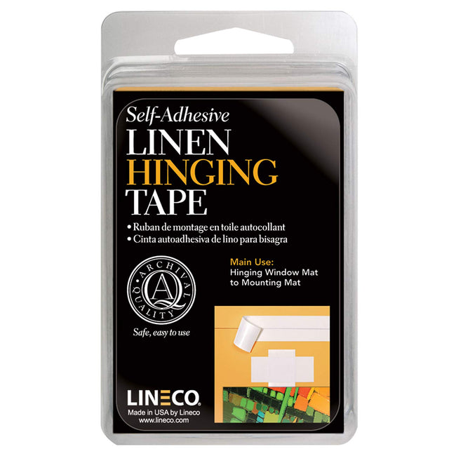 Lineco Linen Hinging Tape Self Adhesive 3.17cm x 3.65m