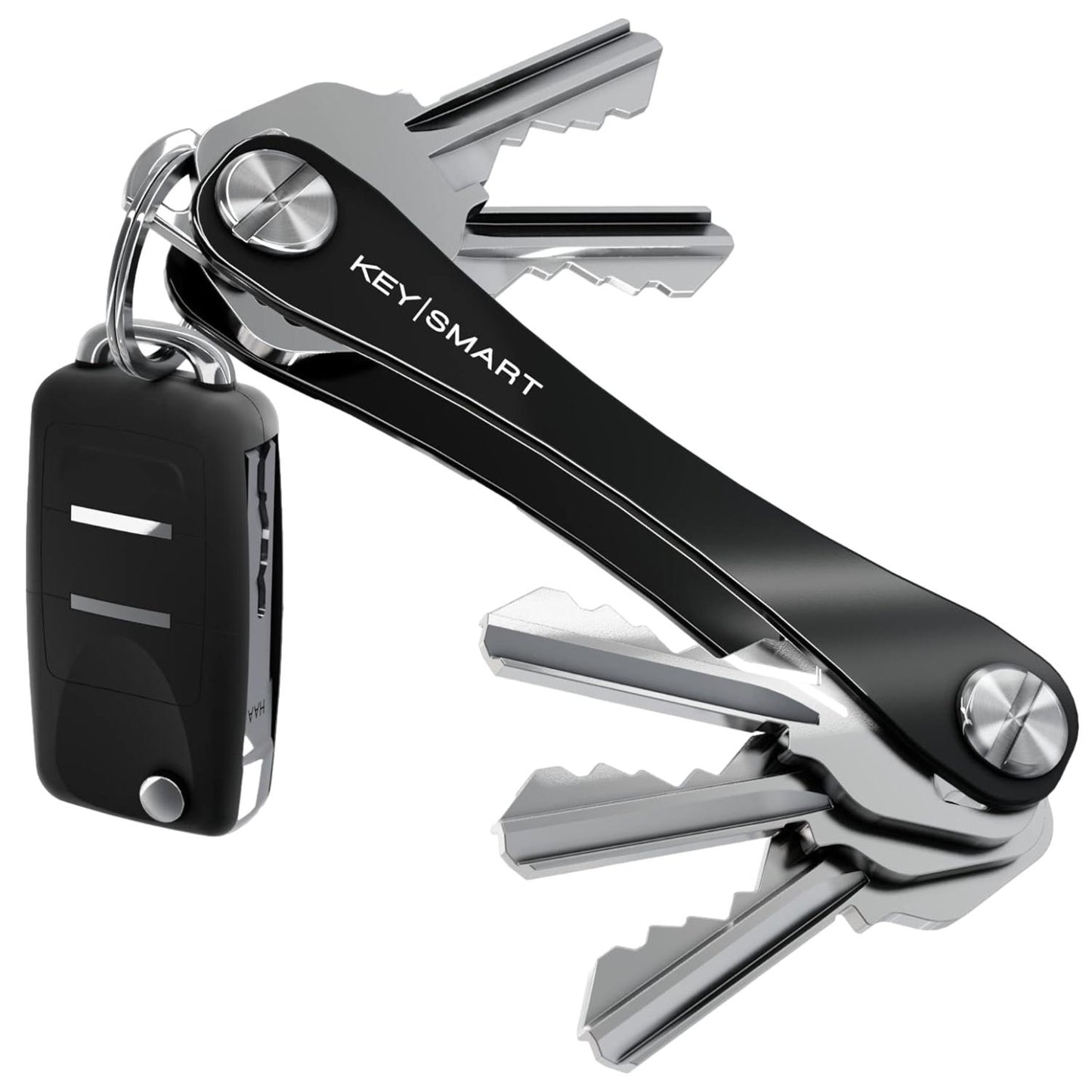 KeySmart Original Compact Keyring Key Holder Black