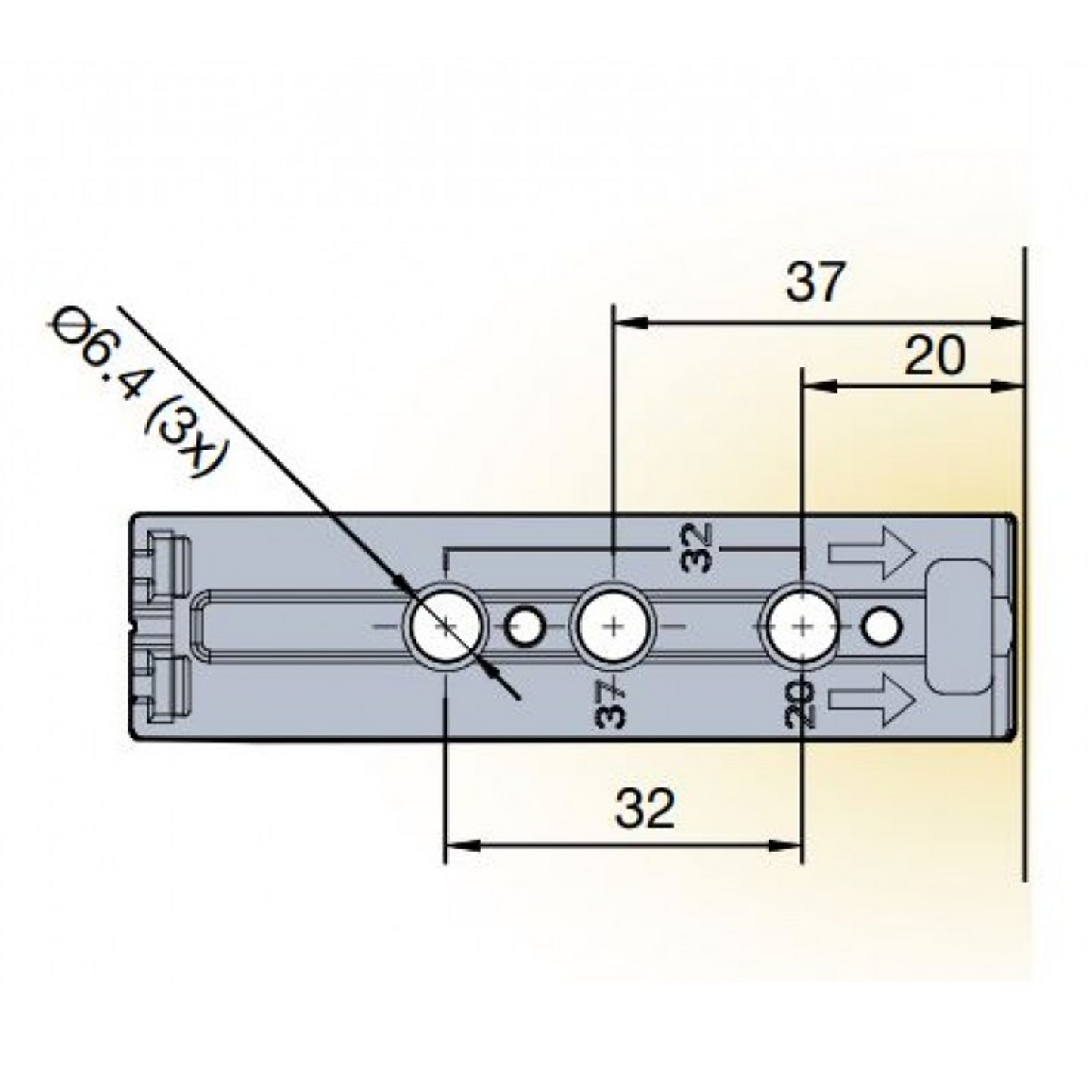 Titus Push to Open Catch & Linear Mounting Plate