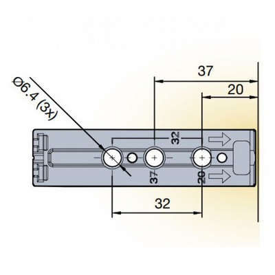 Titus Push to Open Catch & Linear Mounting Plate