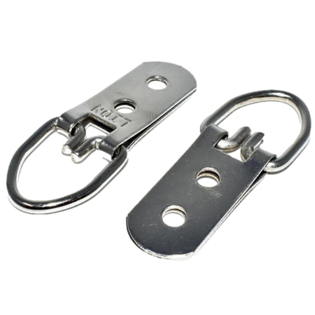 D Ring Heavy Duty Hanger Nickel 58mm/2.3" 20kg Pack of 10