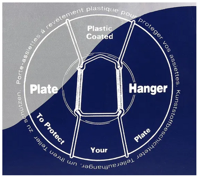JES Hanging Plate Wire BLACK No 4 (28cm-41cm)	