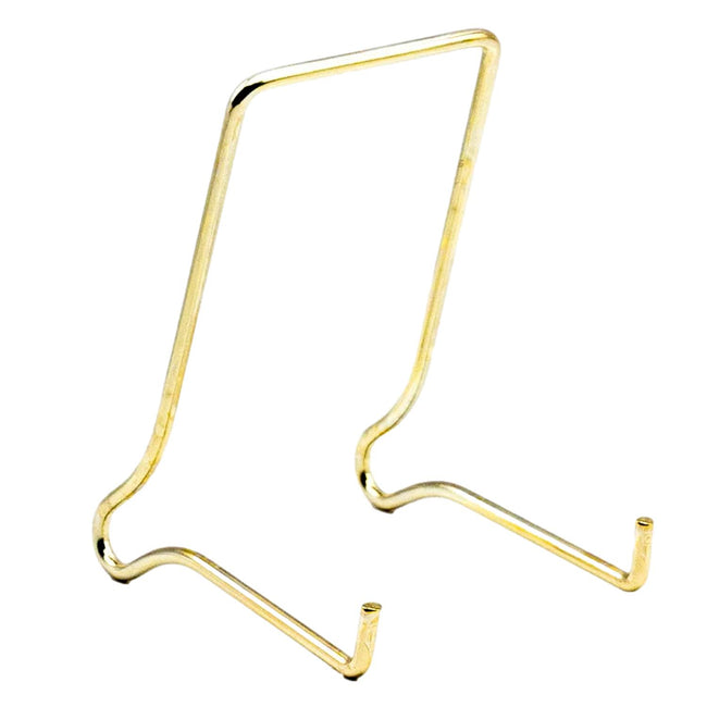 JES Medium 115mm Wire Plate Stand Brassed (Size 2, 10 Pack)