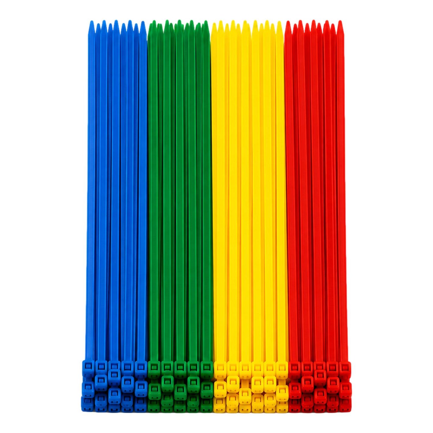 Cable Ties Multi Colour 200mm x 2.5 Strong Zip Ties (200 Pack)
