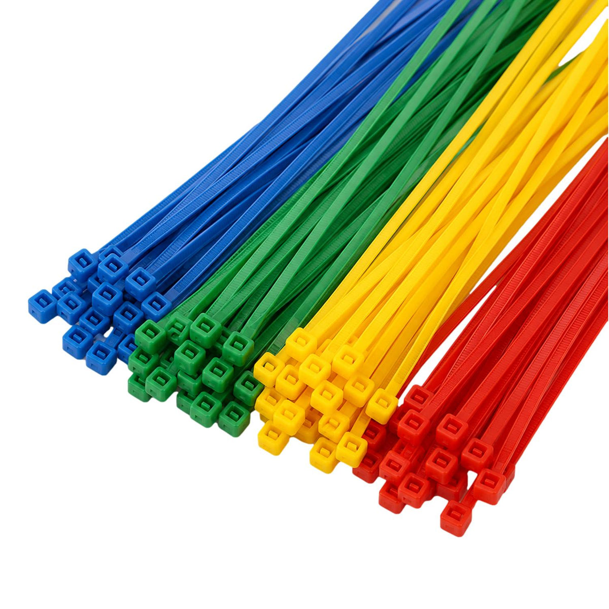 Cable Ties Multi Colour 200mm x 2.5 Strong Zip Ties (200 Pack)