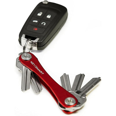 KeySmart Original Compact Keyring Key Holder Red