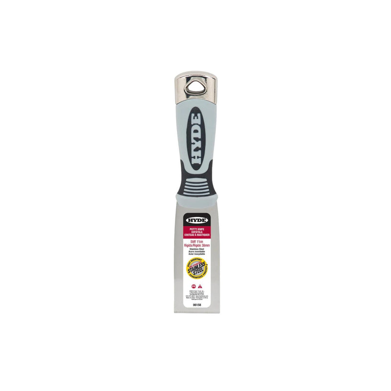 Hyde 06158 Stiff Pro Stainless Steel Putty Knife 38mm (1 1/2")