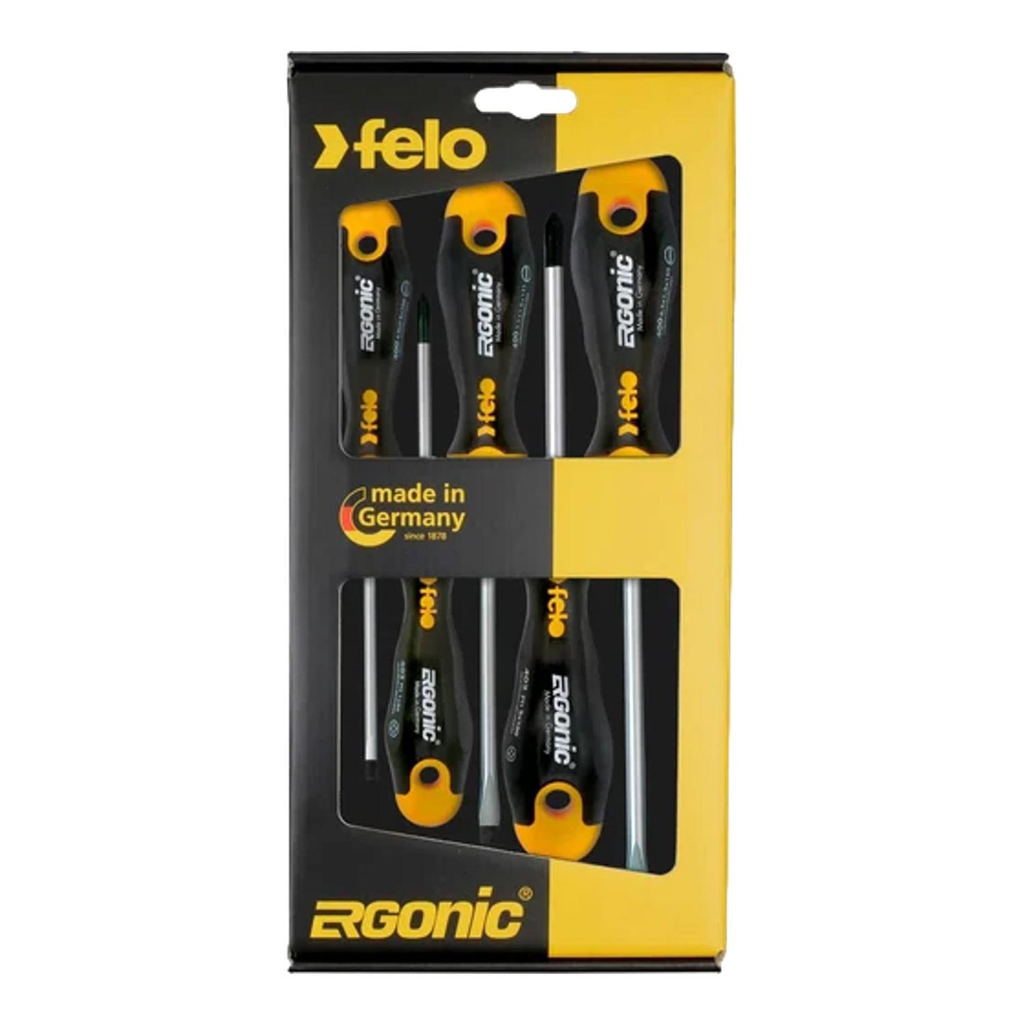 Felo Screwdriver Set Ergonic Hammer Cap SL / PH 1+2 5 Piece