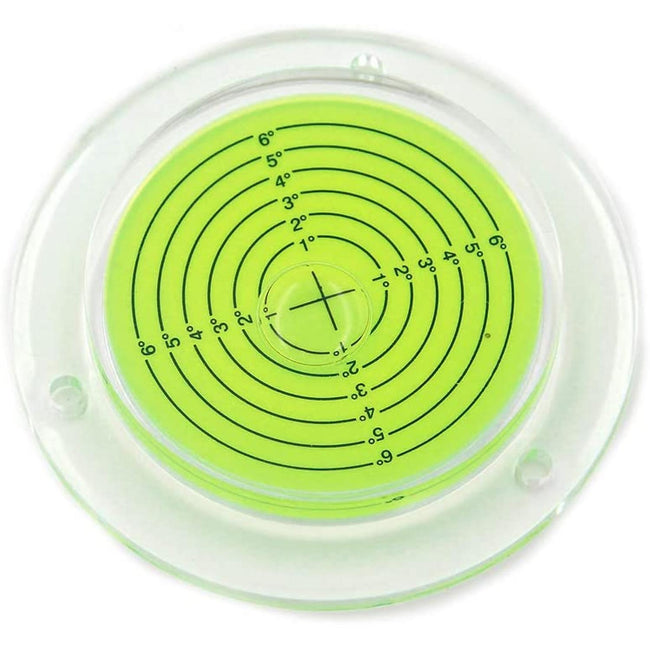 Screw On Large Round Bullseye Spirit Level 100mm For Caravans Etc