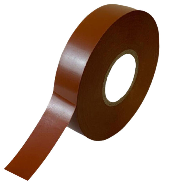 Electrical Insulation Tape PVC Flame Retardant Brown 20m (1 Pack)