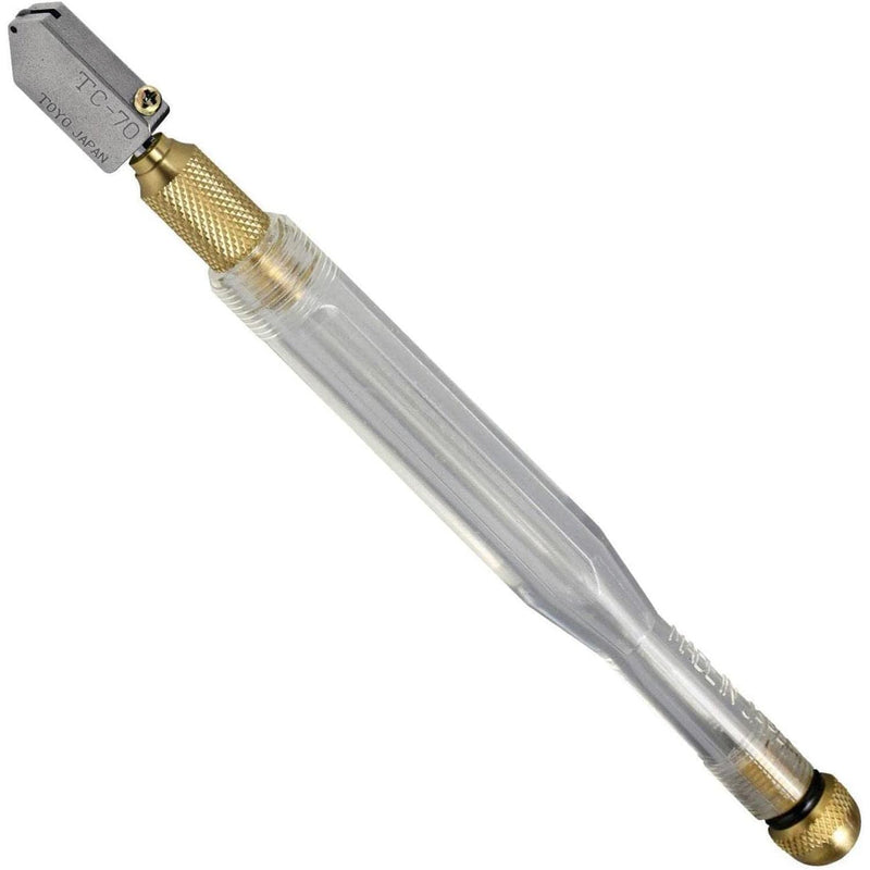 Toyo TC70S Straight Head Notch Wheel Glass Cutter Plastic Handle