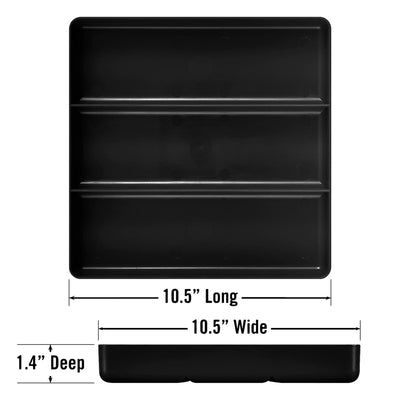Ernst Tool Organiser Tray Black 3 Compartment 5021