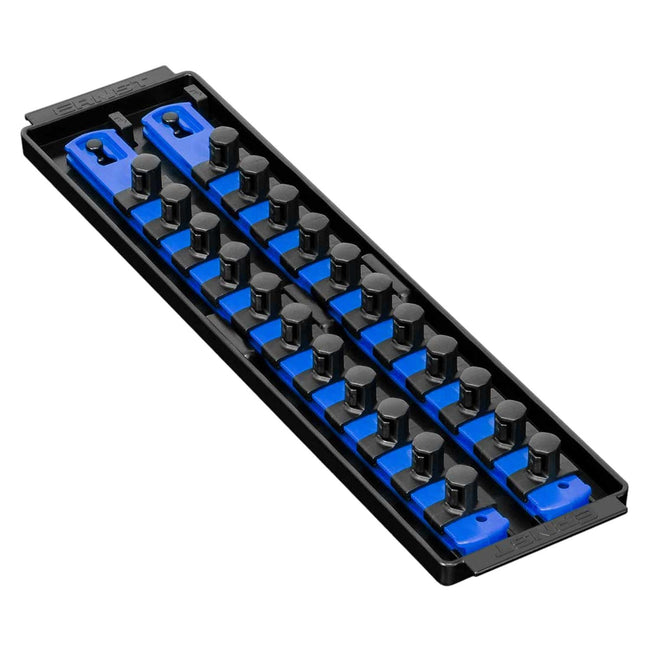 Ernst 8497 1/2" Socket Boss Storage Organiser Rail 2-Rail Twist Lock 13" Blue