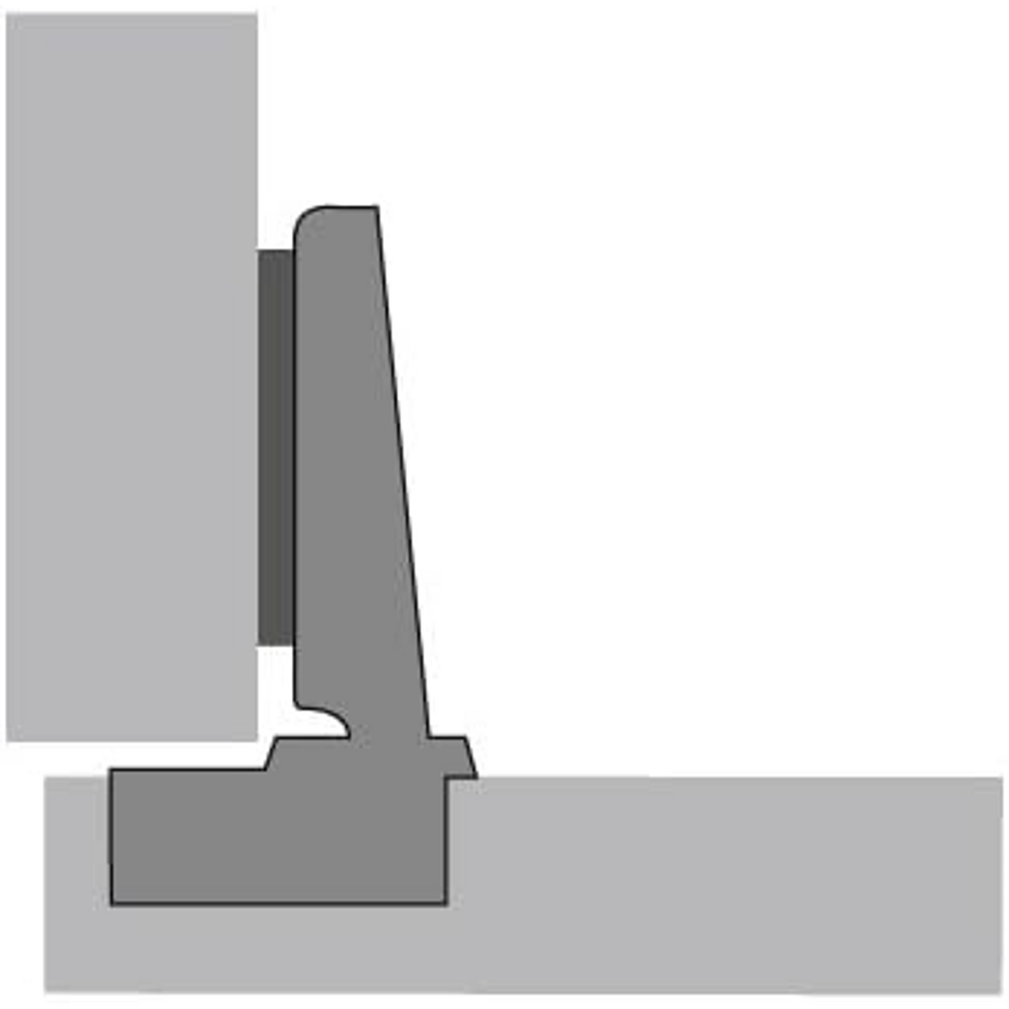 Hettich 9433 Intermat 110° Overlay Hinge 1029518