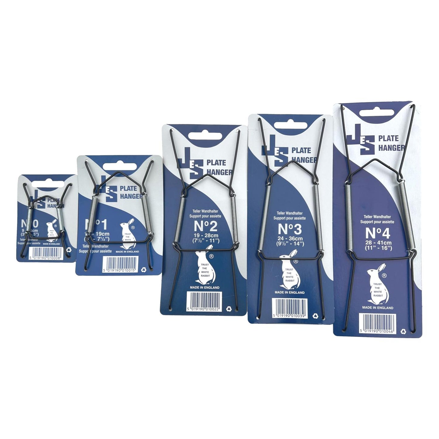 JES Hanging Plate Wire BLACK No 2 (19cm-28cm)	