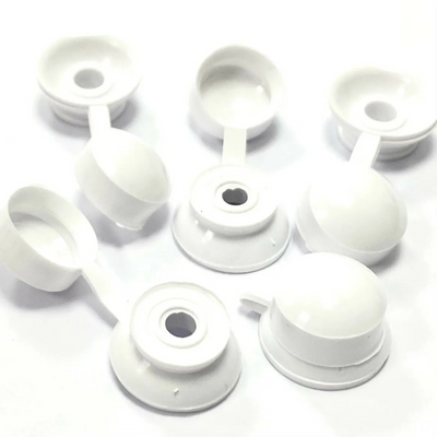 Corrugated Roofing Screw Strap Caps White Plastic (1000 Pack)