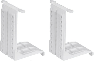Taskar White Sloping Ceiling Adapter Brackets Pair