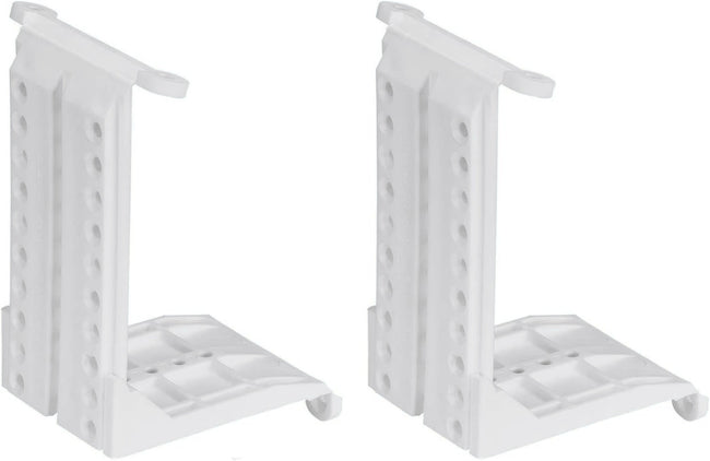 Taskar White Sloping Ceiling Adapter Brackets Pair