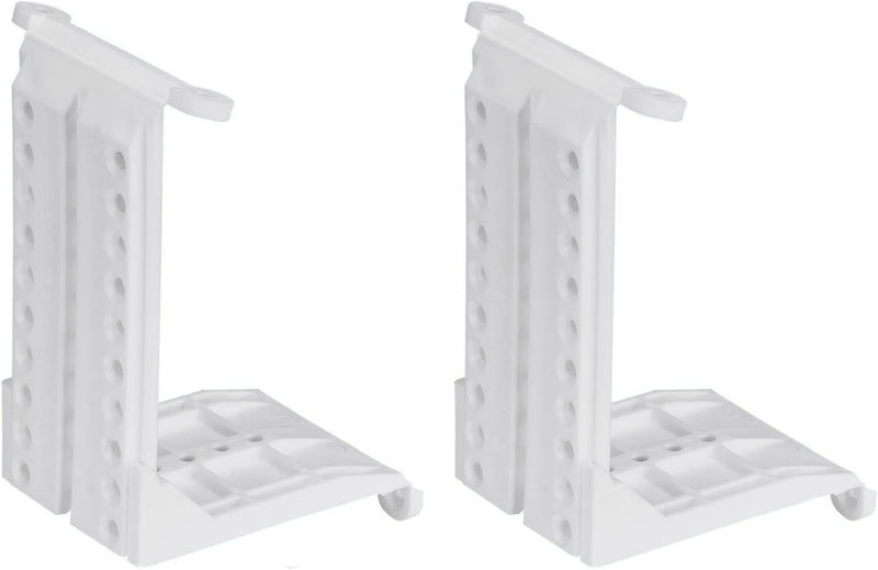 Taskar White Sloping Ceiling Adapter Brackets Pair