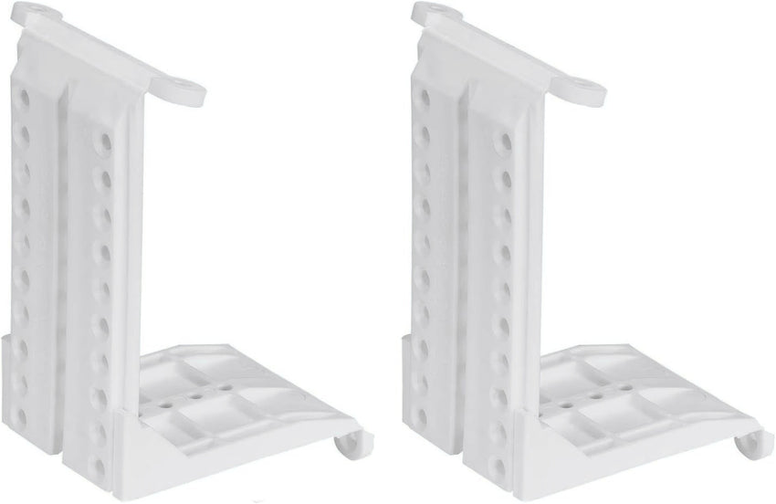 Taskar White Sloping Ceiling Adapter Brackets Pair